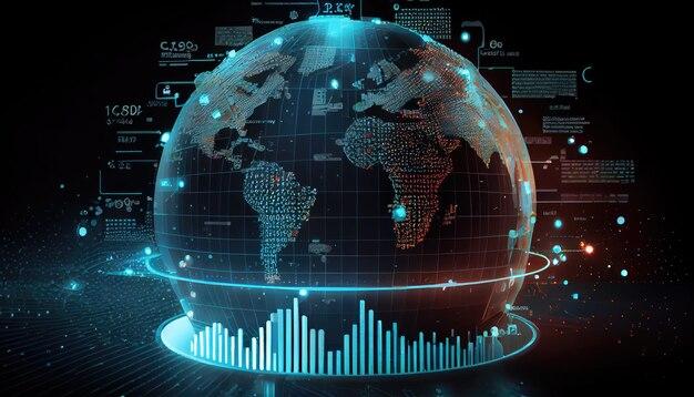 Courbe croissance entreprises carte economique globale du monde 653240 355