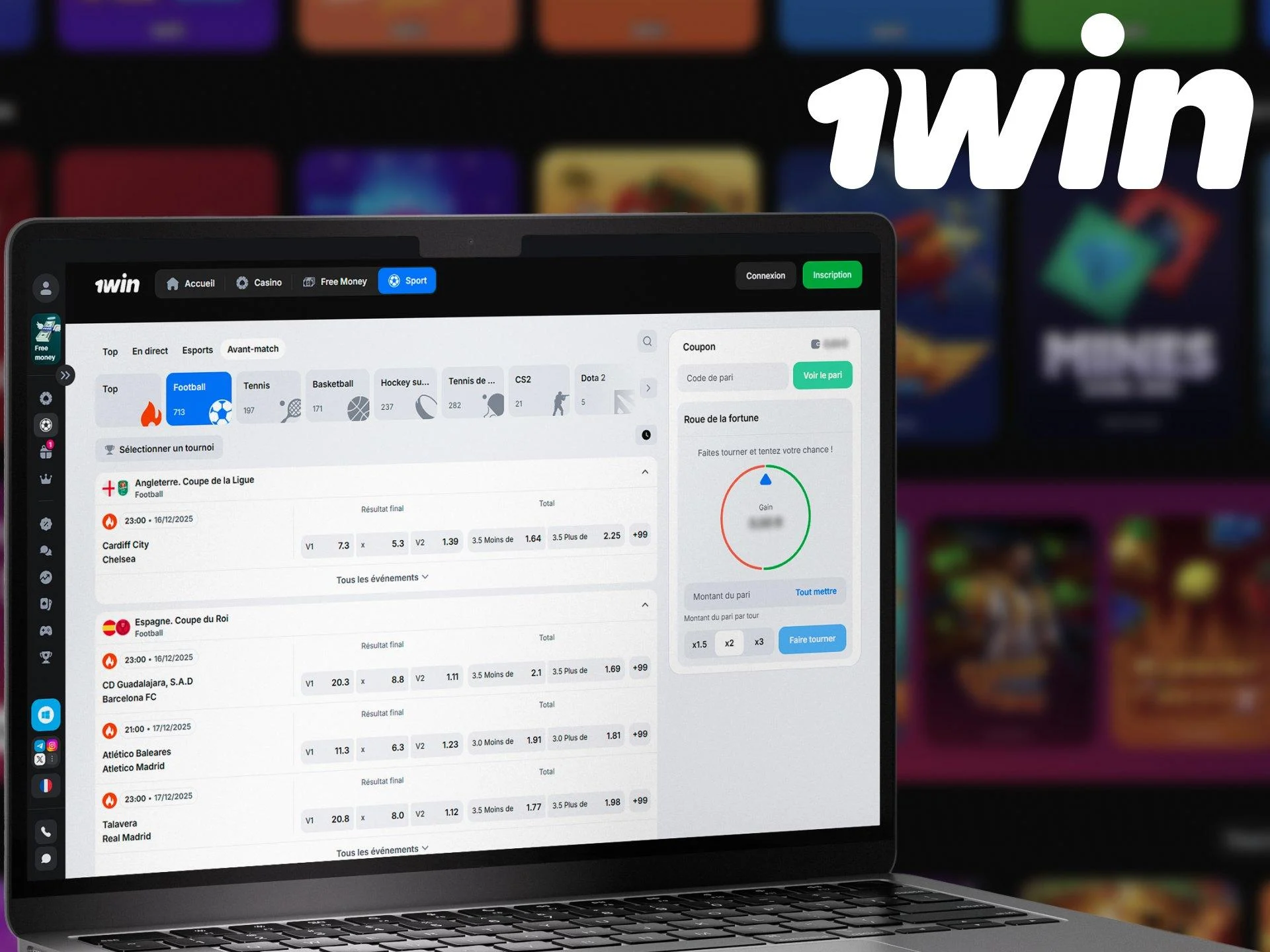 Guide des paris sur 1win au senegal